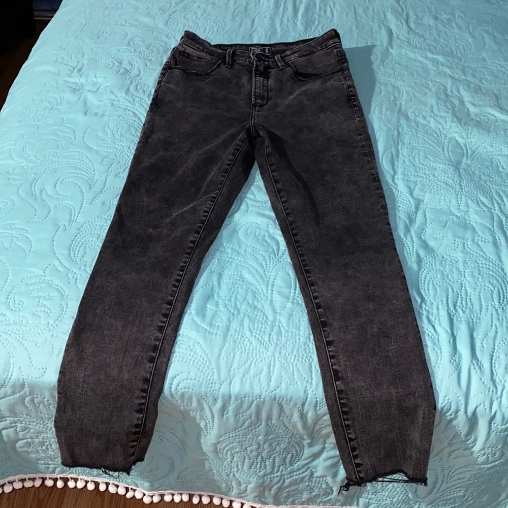 A&F high rise super skinny ankle jeans
